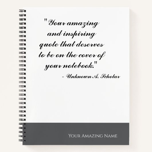  Quote Spiral Notitieboek (Voorkant)