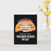 Quote Sr. Burger Ouderdom Getting Ouderdomspensioe Kaart (Gele Bloem)