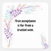 Quote Sticker (Voorkant)