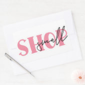 Quote-Sticker voor kleine bedrijven Rechthoekige Sticker (Envelop)