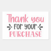 Quote-Sticker voor kleine bedrijven Rechthoekige Sticker (Voorkant)