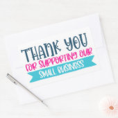 Quote-Sticker voor kleine bedrijven Rechthoekige Sticker (Envelop)