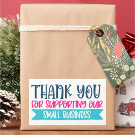 Quote-Sticker voor kleine bedrijven Rechthoekige Sticker