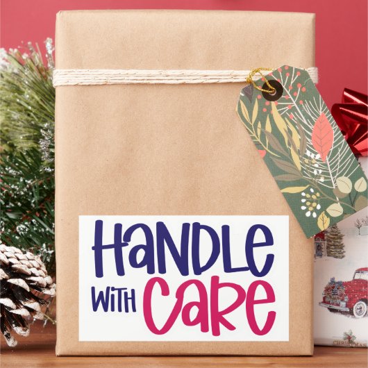 Quote-Sticker voor kleine bedrijven Rechthoekige Sticker (Feestdagen)