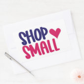 Quote-Sticker voor kleine bedrijven Rechthoekige Sticker (Envelop)