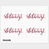 Quote-Sticker voor kleine bedrijven Rechthoekige Sticker (Vel)