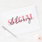 Quote-Sticker voor kleine bedrijven Rechthoekige Sticker (Envelop)