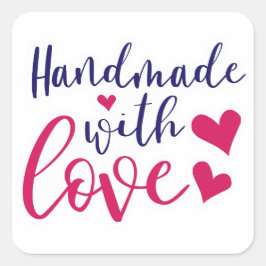 Quote-Sticker voor kleine bedrijven Vierkante Sticker