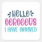 Quote-Sticker voor kleine bedrijven Vierkante Sticker (Voorkant)