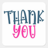 Quote-Sticker voor kleine bedrijven Vierkante Sticker (Voorkant)