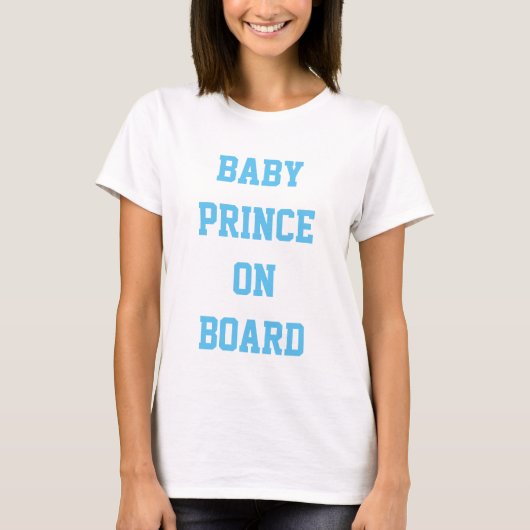 Quote t shirt baby prinses aan boord (Voorkant)