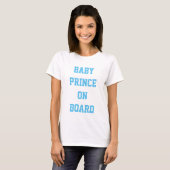 Quote t shirt baby prinses aan boord (Voorkant volledig)