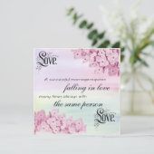 Quote tekst kalligrafie en bloemen Natuur Lijst Kaart (Staand voorkant)