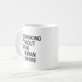 Quote Thinking Over het Romeinse Rijk Romeinse Hel Koffiemok (Voorkant links)
