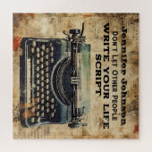 Quote  Typewriter Puzzel (Horizontaal)