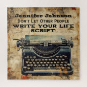 Quote  Typewriter Puzzel (Verticaal)
