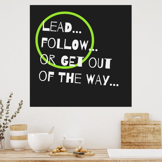 Quote Typografie Poster (Keuken)