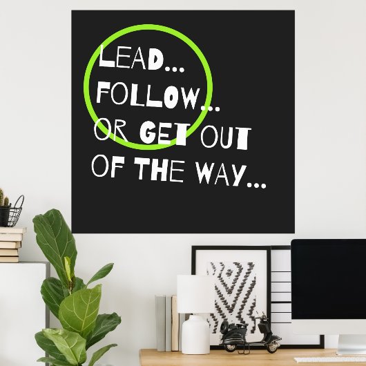 Quote Typografie Poster (Thuiskantoor)