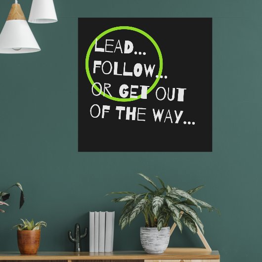 Quote Typografie Poster (Woonkamer 1)