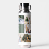 Quote Typography Family Photo Collage Template Waterfles (Achterkant)