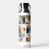 Quote Typography Family Photo Collage Template Waterfles (Voorkant)