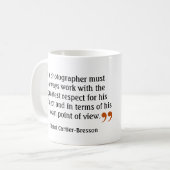 Quote van de beroemde fotograaf 8 dubbele lens cam koffiemok (Voorkant links)