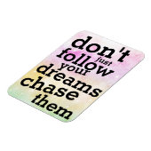 Quote van de dag | Volg je dromen in de koelkast Magneet (Linkerzijde)