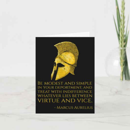 Quote van de Griekse filosofie - Marcus Aurelius - Kaart (Voorkant)