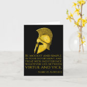 Quote van de Griekse filosofie - Marcus Aurelius - Kaart (Gele Bloem)