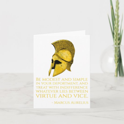 Quote van de Griekse filosofie - Marcus Aurelius - Kaart (Voorkant)
