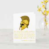 Quote van de Griekse filosofie - Marcus Aurelius - Kaart (Gele Bloem)