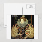 Quote van koningin Elizabeth 1 Love/Honor Love Briefkaart (Voorkant / Achterkant)