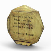 Quote van Winston Churchill;  ouder hout succes Fotoblokken (Rechts)