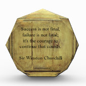 Quote van Winston Churchill;  ouder hout succes Fotoblokken (Voorkant)