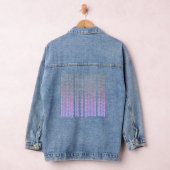 Quote vandaag is een goede dag blauw en roze denim jacket (Hangar)
