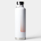 Quote vandaag is een goede dag perzik en roze waterfles (Rechts)