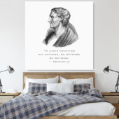 Quote vermijd kritiek filosoof Aristoteles Canvas Afdruk (Insitu (Slaapkamer))