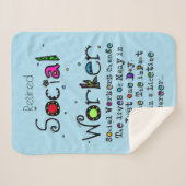 Quote voor bejaarde sociale werknemers  sherpa deken (Voorkant (horizontaal))