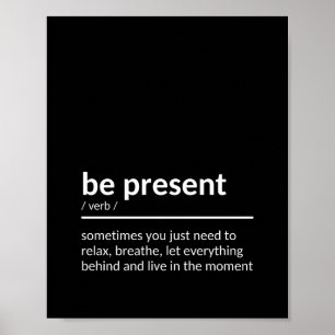 Quote voor cadeau Moment Poster