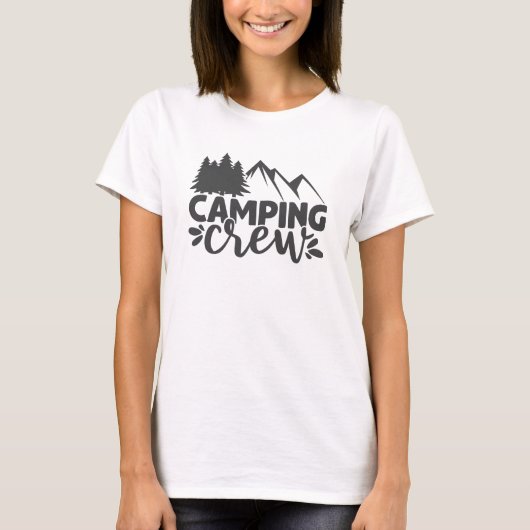 Quote voor Camping Crew Adventure Mountains T-shirt (Voorkant)
