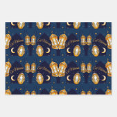 Quote voor Eid Mubarak Kinder Blue Moon Lantern Inpakpapier Vel (Voorkant)