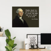 Quote voor geluk in Washington Poster (Thuiskantoor)