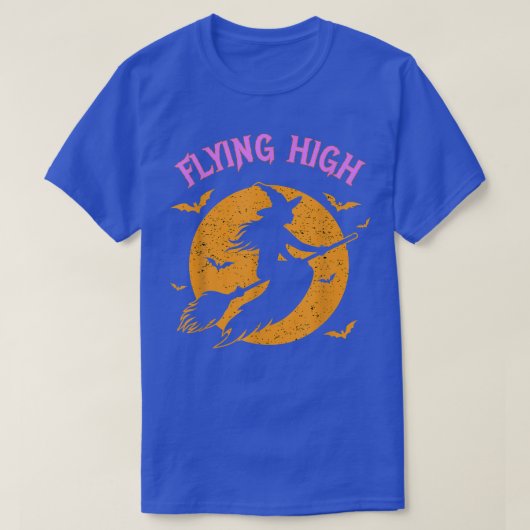 Quote voor Halloween Witch Broom T-shirt (Design voorkant)