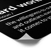 Quote voor hard werken poster (Hoek)