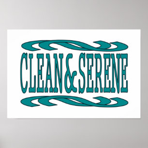 Quote voor Inspirerend herstel reinigen en servere Poster