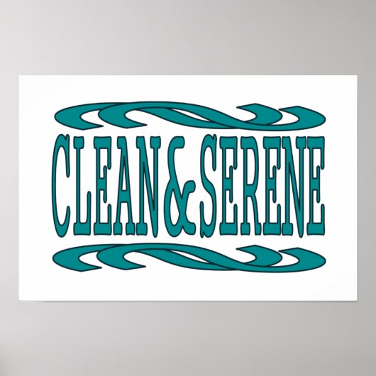 Quote voor Inspirerend herstel reinigen en servere Poster (Voorkant)