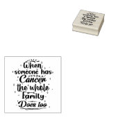 Quote voor kankersupport rubberstempel (Gestempeld)