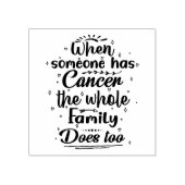 Quote voor kankersupport rubberstempel (Afrduk)