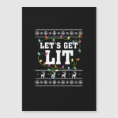 Quote voor kerstontwerp - Let's Get Lit (Voorkant)