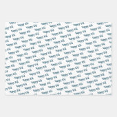 Quote voor Kinder blauw-moskeepatroon Inpakpapier Vel (Voorkant 2)